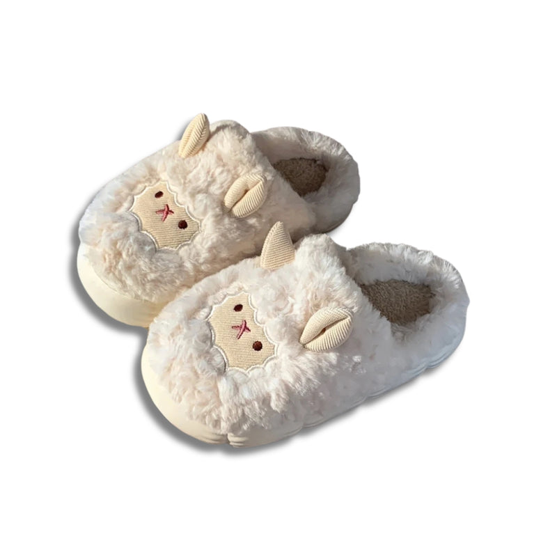 FLUFFY SHEEP SLIPPERS