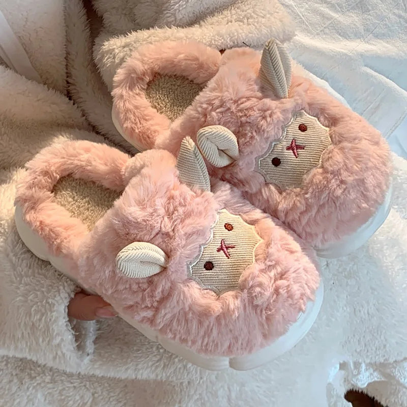 FLUFFY SHEEP SLIPPERS