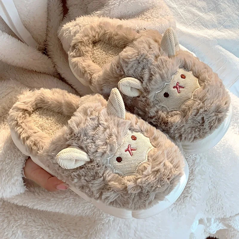 FLUFFY SHEEP SLIPPERS